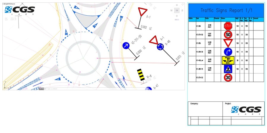 traffic signs autocad